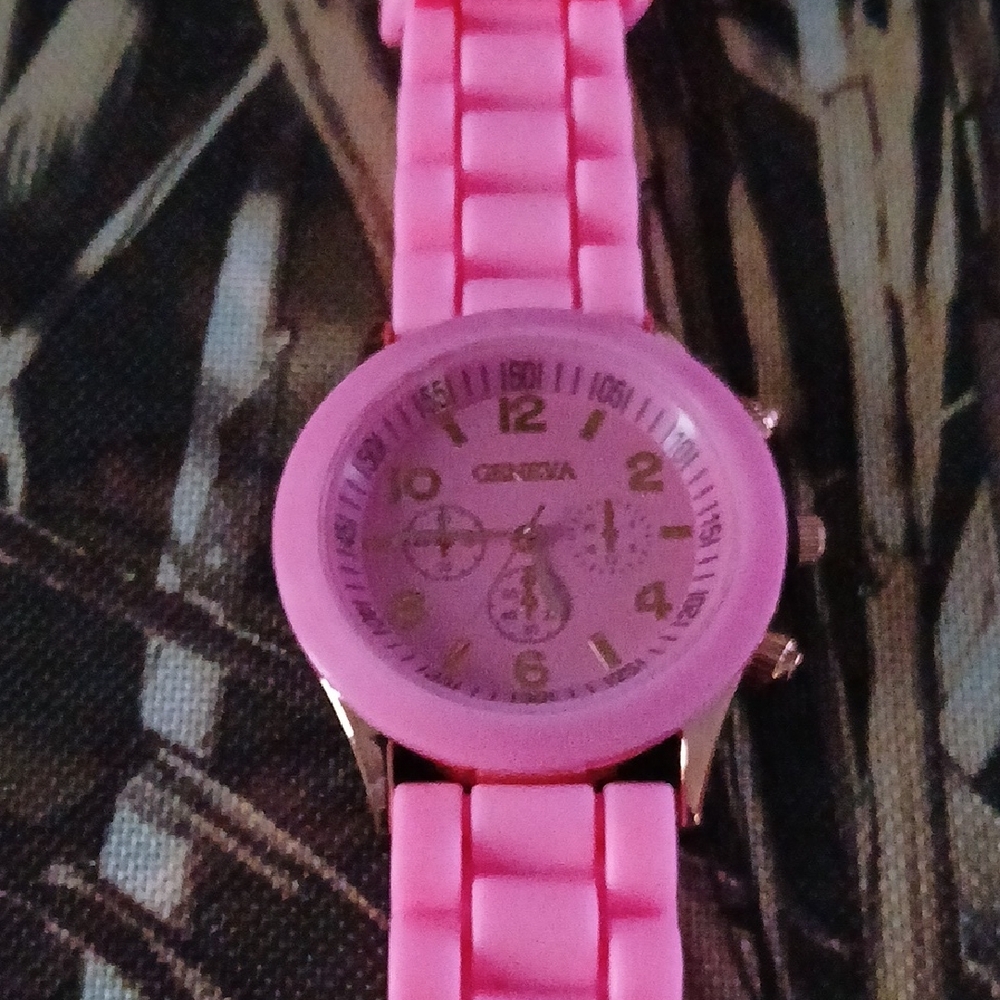 Geneva Vibrant Pink Women's Watch